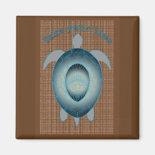 Aimant Prenez votre temps Turtle motivation citation