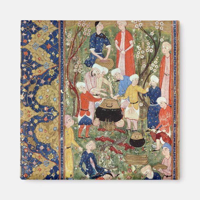 Aimant Préparation d'un repas (Devant)