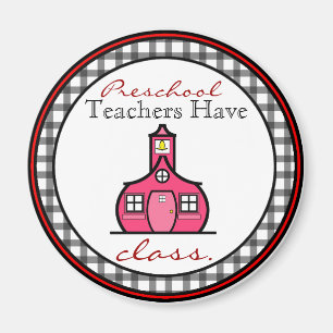 Aimant préscolaire de professeur - les professeurs