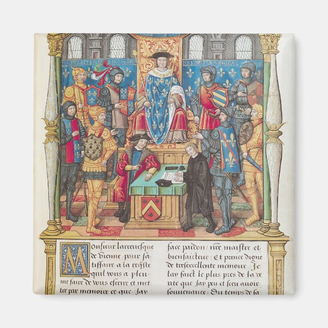 Aimant Présentation des Mémoires à Louis XI (Devant)