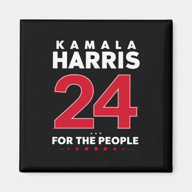 Aimant Président 47 Kamala Harris 2024 Soutien Madame (Devant)