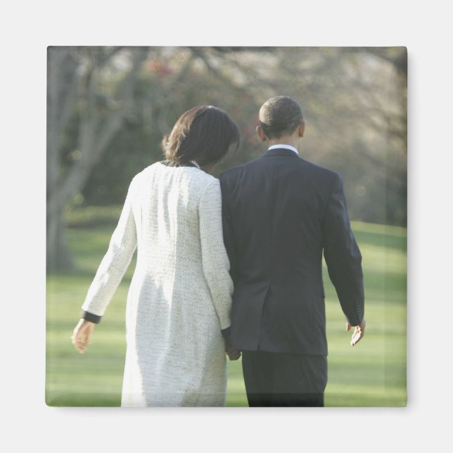 Aimant Président Barack Obama et Première Dame Michelle (Devant)