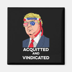 Aimant Président Donald Trump Impeachment Acquitté Et V