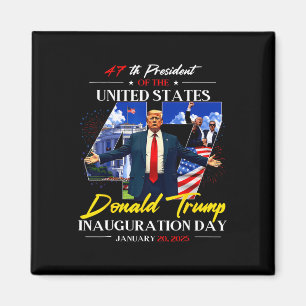 Aimant Président Donald Trump Jour d'investiture 2025 47e