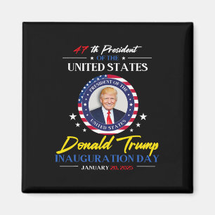 Aimant Président Donald Trump Jour d'investiture 2025 47e