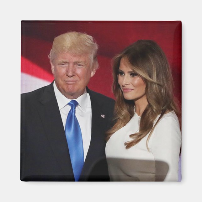 AIMANT PRÉSIDENT DONALD TRUMP & MELANIA- (Devant)