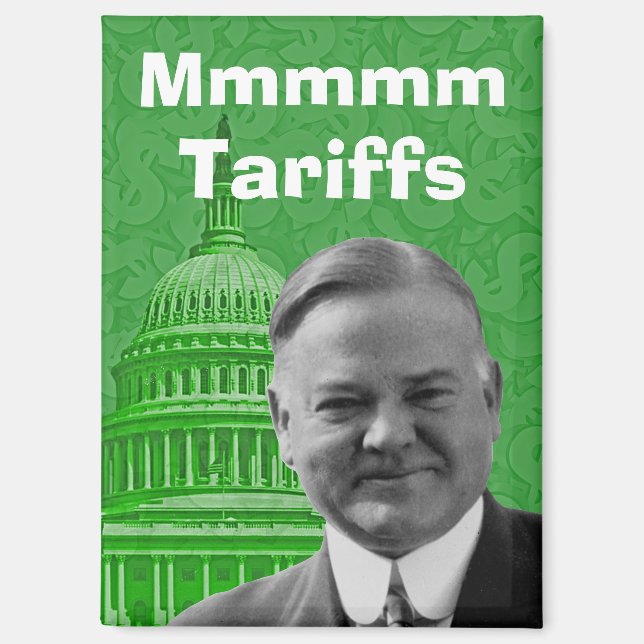 Aimant Président Herbert Hoover Tarifs (Recto)