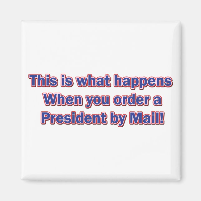 Aimant Président par courrier (Devant)