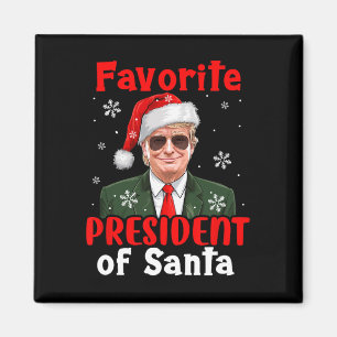 Aimant Président Préféré De Père Noël Xmas Trump Fier Won