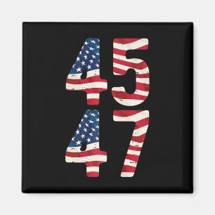 Aimant Président Trump 2024 Vintage 45 47 États-Unis en d