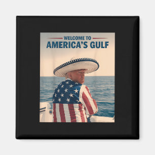 Aimant Président Trump Amériques Golfe Mexique Sombrero A