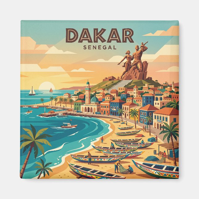 Aimant Presqu'île de Dakar Sénégal (Devant)