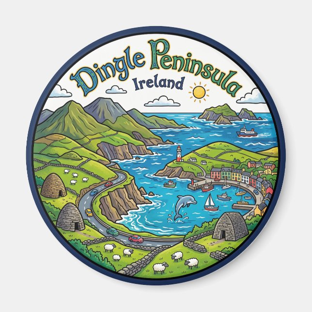 Aimant Presqu'île de Dingle Irlande (Devant)