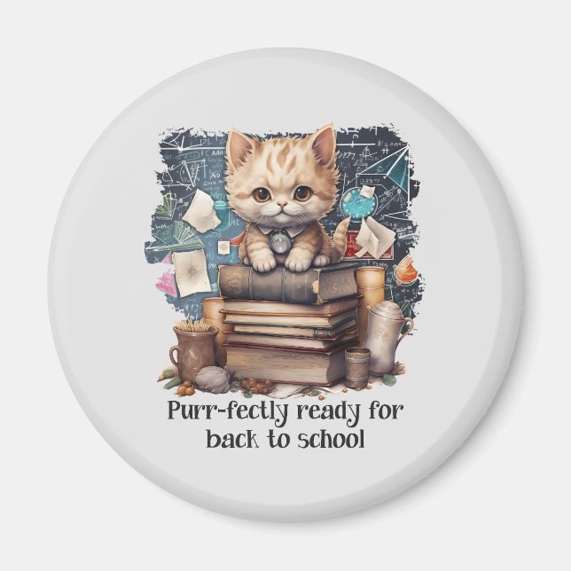 Aimant Prêt Pour Le Retour À L'École (Devant)
