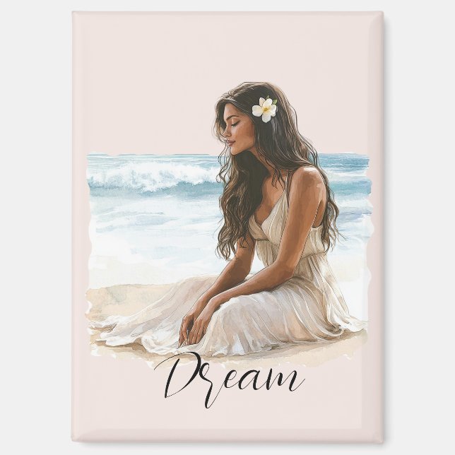 Aimant Pretty Peach Dolphin Dream (Recto)