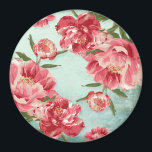 Aimant Pretty Retro Flower Chintz Peonies<br><div class="desc">Des éléments de déco maison qui sont des pivoines modernes, jolis et rétro stylisées à fleurs dans des couleurs vives et fraîches, particulièrement parfait pour les mariages du printemps ou de l'été. Cette collection est une interprétation contemporaine d'un style de tissu de chintz de l'ancienne école. Élégant sans être étouffant....</div>