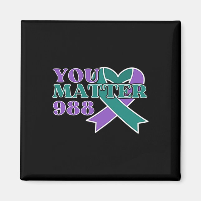 Aimant Prévention 988 Vous Problème Conception De Poche (Devant)