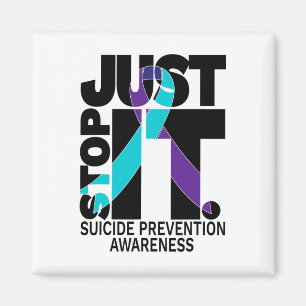 Aimant Prévention de la sensibilisation au suicide Texte