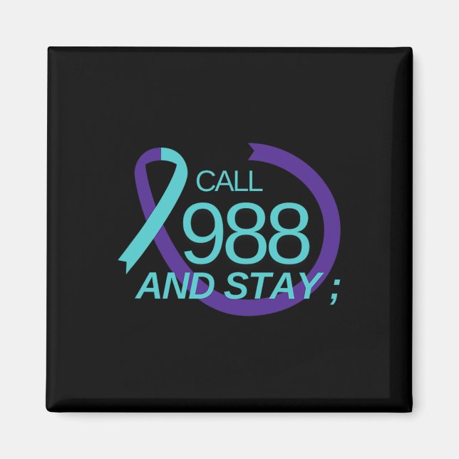 Aimant Prévention du suicide 988 Prévention du suicide De (Devant)