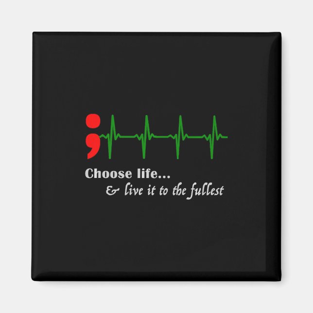 Aimant Prévention du suicide Ekg (Devant)