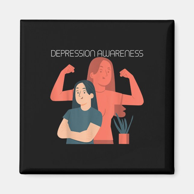 Aimant Prévention du suicide - Sensibilisation à la santé (Devant)