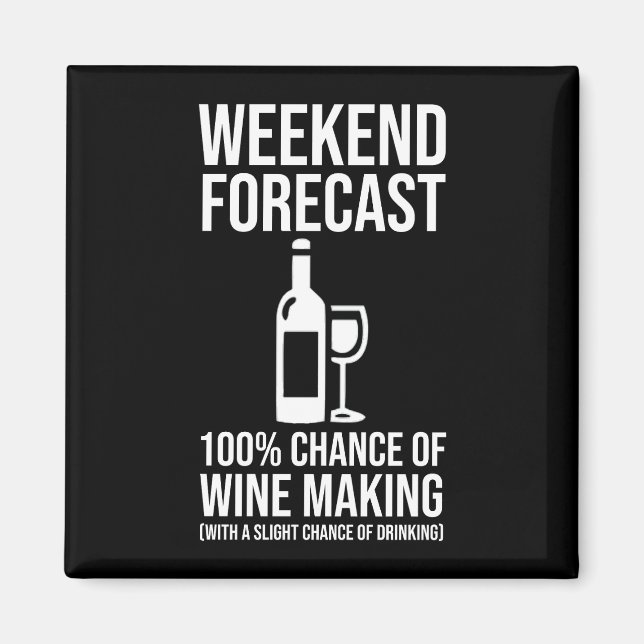 Aimant Prévisions de week-end - 100 % de chances de vinif (Devant)
