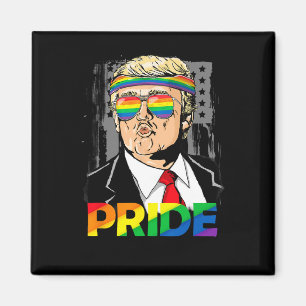 Aimant Pride Mois Chemise Trump Lesbian Gay Biual Trans