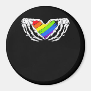 Aimant Pride - Pride Skeleton mains avec coeur 2 Classic