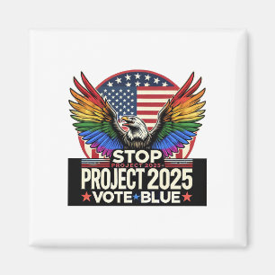 Aimant Pride - Stop Project 2025 - Vote Blue