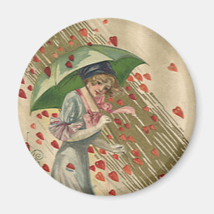 Aimant Prière à Saint-Valentin, Vintage dame victorienne