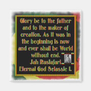 Aimant Prière de Rasta exposée avant la cérémonie de