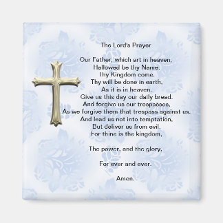 Aimant Prière du Seigneur (bleu)