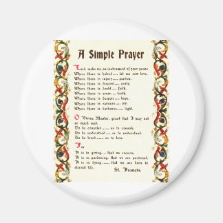 Aimant prière simple de saint François d'Assise