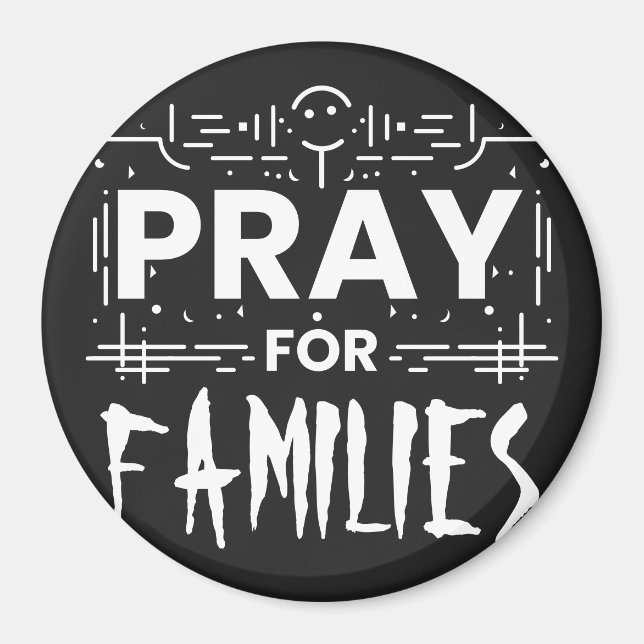 Aimant Priez pour les familles (Devant)