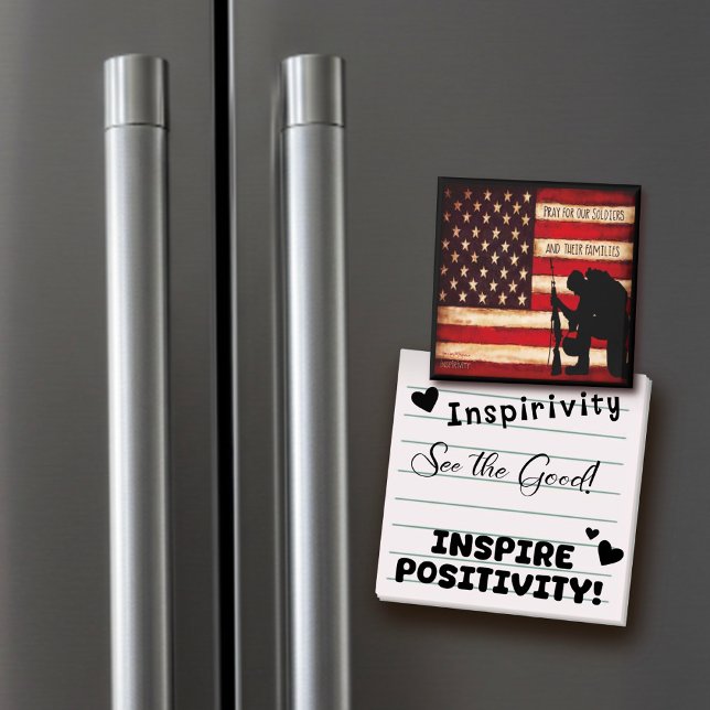 Aimant Priez pour nos soldats (Créateur téléchargé)