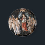 Aimant Primavera Botticelli<br><div class="desc">Primavera de Botticelli. Portrait multi-figuré classique dans la nature. Reproduction d'oeuvres d'art célèbres dans le domaine public.</div>