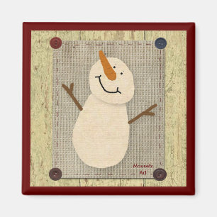 Aimant primitif de bonhomme de neige