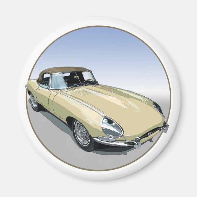 Aimant Primrose E Type Roadster (Devant)