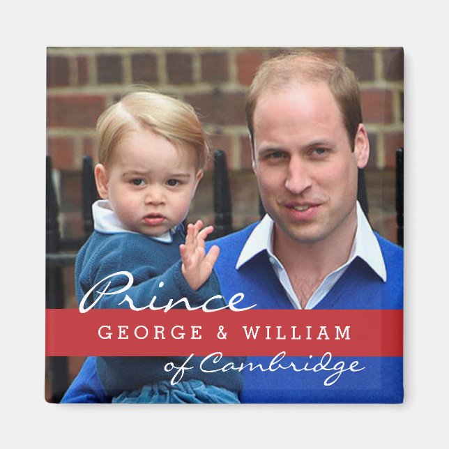 Aimant Prince George et Prince William (Devant)