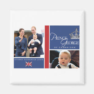 Aimant Prince George - William et Kate