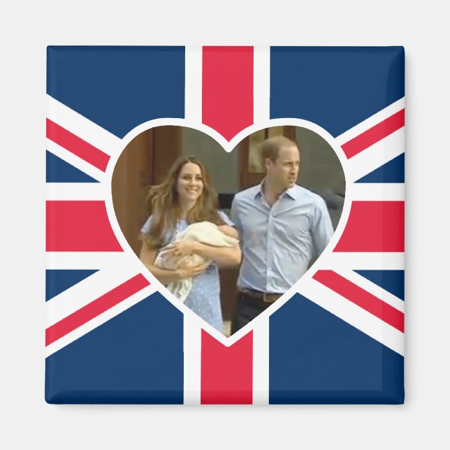 Aimant Prince George - William & Kate (Devant)