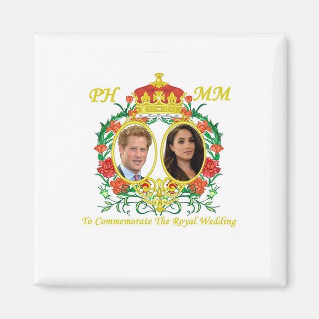 AIMANT PRINCE HARRY MARIAGE CREST (Devant)