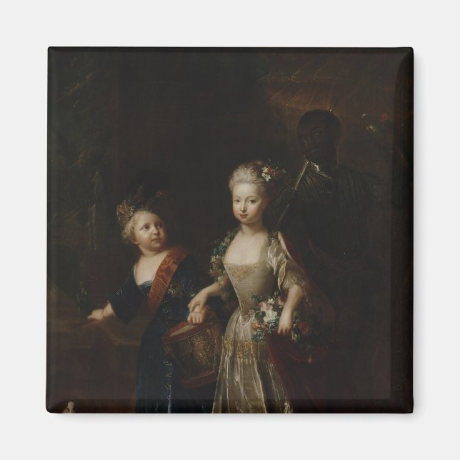 Aimant Prince héritier Frederick II avec soeur (Devant)