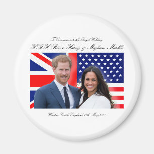 Aimant Prince royal Harry et Meghan Markle de mariage