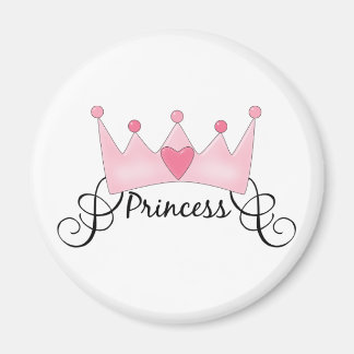 Aimant Princesse Avec Couronne - Personnalisable