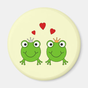 Aimant Princesse de grenouille et prince de grenouille,