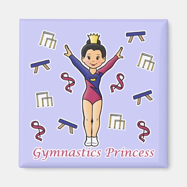 Aimant Princesse de Gymnastique (Devant)