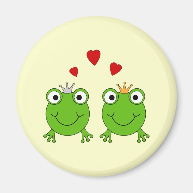 Aimant Princesse de la grenouille et Prince de la grenoui (Devant)