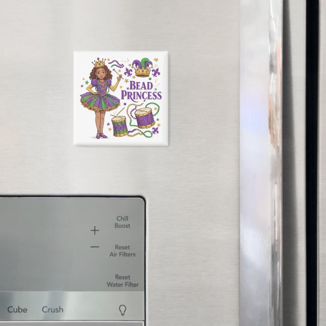 Aimant Princesse de Perles - Mardi Gras (In situ (réfrigérateur))
