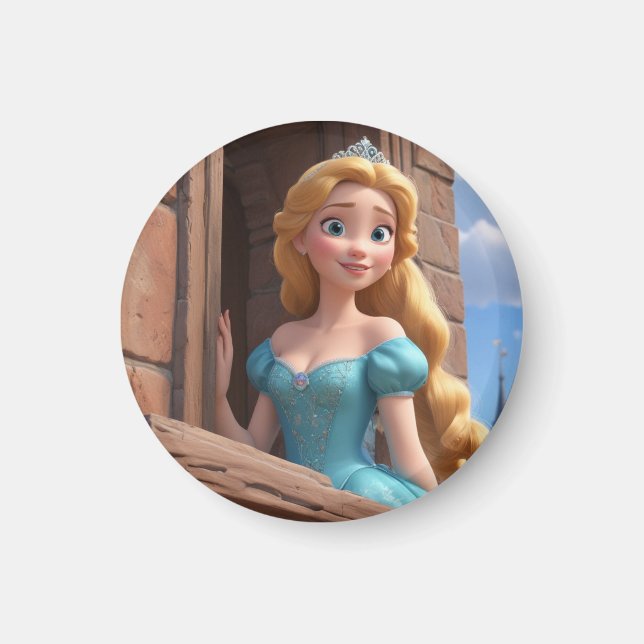 Aimant Princesse en Château (Devant)